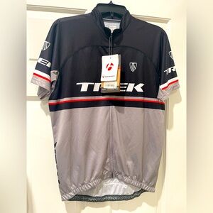 Team TREK Bontrager Biking Jersey Shirt Size Large 🚴 NWT 4U Hanging in Closet
